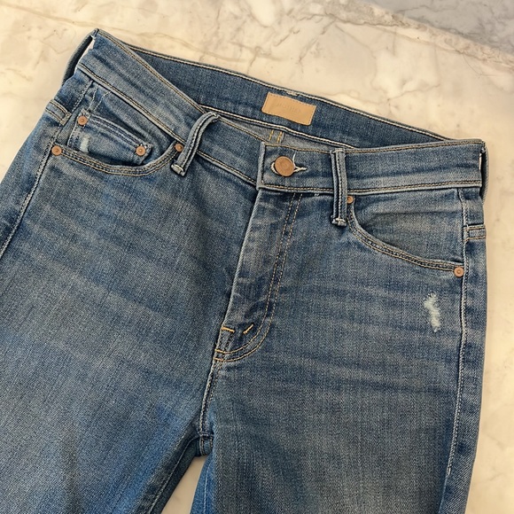 Mother Denim - The Weekender Ankle Fray Crop in Wild - Size 26 - Picture 4 of 11